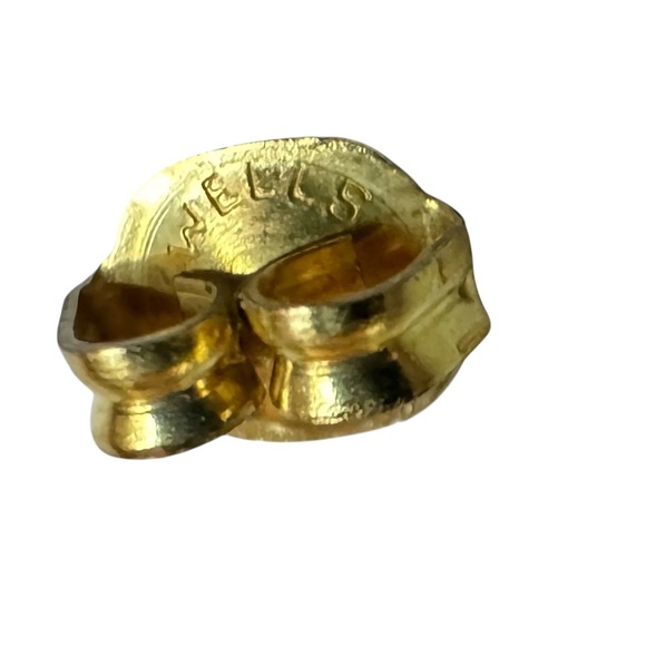 Stunning 1950’s Rose Carved Genuine Ivory 14kt Gold Post Earrings - Picture 8 of 10